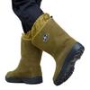 Botas de lã de inverno masculinas do nordeste da Mongólia Interior Botas de neve Botas de cano alto à prova de frio Sapatos de trabalho quentes e espessos para soldador à prova de frio