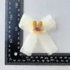 Orejas de Conejo de Tul Arrugado tipo Hada con Accesorios de Lazo de Tela Bordada DIY para Bolsos, Zapatos, Flores, Sombreros y Ropa