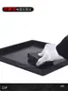 Bandeja Antiestática Plástico Negro No. 11 Caja de Rotación para Pantallas de Teléfono Móvil Bandeja Plana Industrial ESD