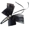 Corea del Sur Dongdaemun Mismo Estilo Accesorios para el Cabello Dulce Lazo de Encaje Clip Rompe Perlas Clip Rojo de Red Clip Lateral Clip BB