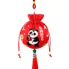 Nuevo Sachet de Panda de Dibujos Animados Estilo Chino para el Festival del Bote del Dragón, Colgante de Bolsa de Fragancia Portátil de Artemisa Tradicional, Colgante de Bolsa de la Suerte para el Coche