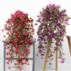 Produto Popular Novo Transfronteiriço Duas Cores 69 Malha Violeta Simulada Pendurado na Parede Rattan Jardim Externo Pendurado Decoração de Pátio