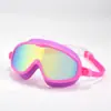 Gafas de Natación Personalizadas para Niños, Alta Definición, Impermeables, Antivaho, Silicona Amigable con los Ojos, Equipo de Natación, Gafas Protectoras de Marco Grande