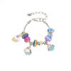 Pulsera de Dibujos Animados Estilo Ins Set de Joyería DIY Pulsera Colorida Dopamina para Niños Pulsera Regalo de Cumpleaños Navidad