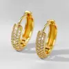 Pendientes de Latón Electrochapado en Oro Real, Nuevos, de Moda, Versátiles para el Uso Diario para Mujer, de Venta Caliente Transfronteriza Europea y Americana