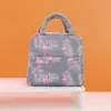 Bolsa Térmica Oxford Espessa de Alumínio para Almoço de Estudante Flamingo Grande Capacidade