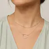 Europeu e Americano transfronteiriço jóias simples cadeia talão cadeia anel pingente colar moda feminina curto simples colar de liga