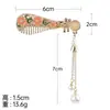 Pinza para el Cabello Pipa con Borla Estilo Antiguo Clip Exquisito de Gama Alta para Mechas Rebeldes Pinza de Pato Estilo Chino Pinza para el Cabello Tocado
