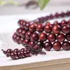 Sándalo Palo de Sangre 0.6/0.8/1.0mm*108 Cuentas Pulsera de Cuentas de Oración Budista para Hombres y Mujeres Pulsera de Cuentas de Oración al por Mayor para Recreación Cultural