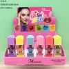 Comércio Exterior Mlundo6 cor óleo labial transparente copo que não gruda batom que muda de cor com a temperatura menina hidratante brilho batom com mudança de cor