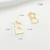 Pingentes de 26 Letras Inglesas Cor Dourada Real Banhados a Cobre Conserva de Cor Pingente Grande para Chaveiro Fivela de Bolsa Acessórios de Pingente Feitos à Mão
