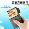 Encendedor de cigarrillos recargable FOCUS YH048, directo de fábrica, estuche rígido portátil que puede contener todo el paquete de cigarrillos.