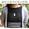 Colar Cordão Trançado Enrolado à Mão de 2mm Joia com Cordão de Jade de Corda Pingente Simples Atacado Cordão para Pingente