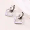 Pendientes de Moda Europeos y Americanos, Lujo Accesible, Gama Alta, Pendientes Versátiles y Elegantes, Pendientes de Acero Inoxidable de Moda, Sencillos de Nicho