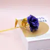 Ramo de Rosas de Lámina de Oro 24K, Flores Artificiales Eternas, Regalo de San Valentín Cumpleaños, Regalo de Navidad, Hecho a Mano