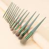 13 Brochas de Maquillaje Verdes de Cuatro Estaciones Belleza Verde Set de Brochas de Maquillaje de Secado Rápido Brocha Súper Suave para Rubor y Polvo 22