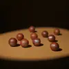 Madeira de Jujuba Atingida por Raio Inlaid com Fio de Prata Cruz Escritura Budista Contas de Pulso Contas Soltas Contas Redondas Escultura Acessórios Culturais Fabricante Fornecimento