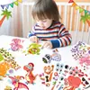 Et008 Pegatinas Decorativas de Dinosaurios de Dibujos Animados Transfronterizas Pegatinas DIY Pegatinas de Rompecabezas Navideño Pegatinas de Dibujos Animados