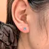 Brincos de Tarraxa Clássicos Seis Garras Moissanite em Prata Esterlina S925 Modernos Simples Brilhantes Elegantes Versáteis Sensação de Luxo Joias para Orelha