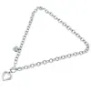 Cadena de collar de 0 palabras estilo dulce y fresco de chica popular ins europea y americana, collar de acero de titanio simple con colgante de amor a la moda de personalidad, cadena de clavícula