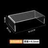 Conjunto de Rack de Armazenamento de Acrílico para Display Transparente Espessado em Forma de U Armazenamento de Mesa Camadas Múltiplas Camadas Elevadas Feito à Mão