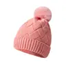 Gorro de Lana Tejido con Patrón de Diamantes de Sarja Nuevo Europeo y Americano con Forro de Felpa Engrosado Protección contra el Frío Simple Versátil para Esquiar Gorro de Mujer