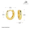 Pendientes de Plata de Ley S925 al por Mayor de la Fábrica de Origen, Aros Lisos Suaves en Varios Tamaños, Pendientes Grandes Exclusivamente para Ventas Transfronterizas, en Stock