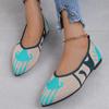 Otoño 2023, nuevos zapatos de mujer de talla grande con plataforma plana y puntiaguda de una sola capa, estilo romano, pequeños, de una sola capa, de corte bajo