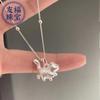 Pie de plata 999 gato orgulloso 3D gatito de plata dura mano DIY accesorios accesorios para pulsera accesorios de cuentas