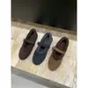Sapatos Mary Jane Retrô Franceses, Sapatos de Pelúcia para Outono e Inverno, Sapatos Elegantes para a Noite, Novos Mocassins de Algodão, Sapatos Femininos de Solado Plano