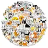 Transfronterizo Nuevo 56 Lindos Perros Mascotas Pegatinas de Texto Amazon Creativo Dibujos Animados Graffiti Material PP Pegatinas Impermeables