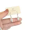 Nuevos aretes colgantes de plata cepillada estilo chino para mujer, de alta gama, únicos y deslumbrantes ganchos para la oreja, adecuados para caras cuadradas y redondas, aretes de moda y elegantes