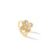 Anillo giratorio de flor de trébol de cuatro hojas chapado en oro cobre para mujer, diseño de nicho, temperamento, joyería Joker, accesorios, fabricantes, venta al por mayor