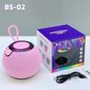 Comércio exterior novo BS-02 Bluetooth áudio ao ar livre luzes coloridas sem fio subwoofer portátil alto-falante de cartão portátil
