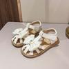 Sandalias de Princesa para Niñas 2026 Nueva Moda de Verano Moño Zapatos de Playa Cerrados para Niñas Zapatos Romanos para Bebé Modernos