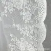 Cortinas Transparentes com Varão de Renda de Duas Fileiras Cortinas Sem Furo Cortinas Transparentes Brancas Francesas para Sala de Estar Quarto Varanda Cortinas de Divisória