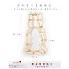 Soporte de Linterna Estilo Chino Tradicional Kit de Materiales para Soporte de Linterna de Madera Hecho a Mano DIY para Niños Soporte de Linterna de Conejo de Año Nuevo