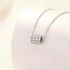 Collar de Plata de Ley S925 Beixi Silver Jewelry para Mujer, Cadena Fina para Clavícula con Cintura Delgada, Diseño Único, Nuevo Estilo Trendy Ins, Accesorio Versátil