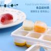 Molde de 14 Relojes de Cubitos de Hielo Pegamento Suave Molde de Hielo Cubito de Hielo Pequeño Grado Alimenticio Caja de Almacenamiento de Cubitos de Hielo con Tapa Caja para Hacer Hielo de Congelación Rápida