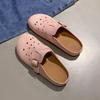Zuecos Retro Estilo Francés para Mujer, Nuevos Zapatos Perforados Huecos de Moda 2025, Sandalias Gruesas para Exteriores Estilo Birkenstock