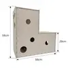 Tablero rascador para gatos casa para gatos combinación simple nido para un gato resistente a arañazos resistente a mordeduras túnel de escalada para gatos