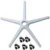 Ruedas Giratorias Negras para Silla, Patas de Silla, Pies de Nylon, Patas de Cinco Estrellas, Patas para Silla de Computadora, Accesorios de Oficina, Base de Soporte
