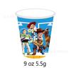 Traje de fiesta de Toy Story bandeja de papel desechable vaso de papel servilleta mantel bandera para jalar suministros para la decoración del ambiente de cumpleaños