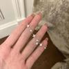 Pulseira de Flor com Diamantes Cintilantes Estilo 2024, Estilo Levemente Luxuoso, Simples, Requintada, Moderna e Elegante, Joias de Flor Versáteis para Atacado