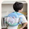 Mochila de dibujos animados con forma de conejo y caramelo para niños y niñas, con un diseño de color contrastante y un patrón de cáscara de huevo, un nuevo estilo de mochila pequeña para niños de preescolar