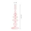 Candelabro de cristal de estilo nórdico creativo, jarrón, accesorios para cenas románticas a la luz de las velas, artesanías, utensilios para velas, adornos