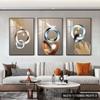 Pintura Decorativa para Sala de Estar, Lujo Accesible y Pintura de Pared Colgante de Fondo para Sofá de Gama Alta, Pintura de Pared Atmosférica de Gama Alta, Mural Tríptico