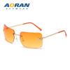 Nueva Llegada Gafas de Sol de Moda Sin Montura para Mujer Verano Conducción Protección Solar Protección UV Popular en Internet Adelgazantes para Rostro Grande Gafas de Sol de Moda