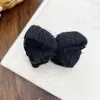 Clip de Pinza de Lazo Tejido Maillard Otoño e Invierno Moda Pinza para Cola de Caballo Semi-Atada Pinza de Tiburón Accesorios para el Cabello para Mujeres
