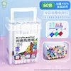 Nova Caneta Marcadora Acrílica de 120 Cores para Pintura Infantil, Caneta Aquarela Lavável, Caneta de Cor Opaca e Empilhável